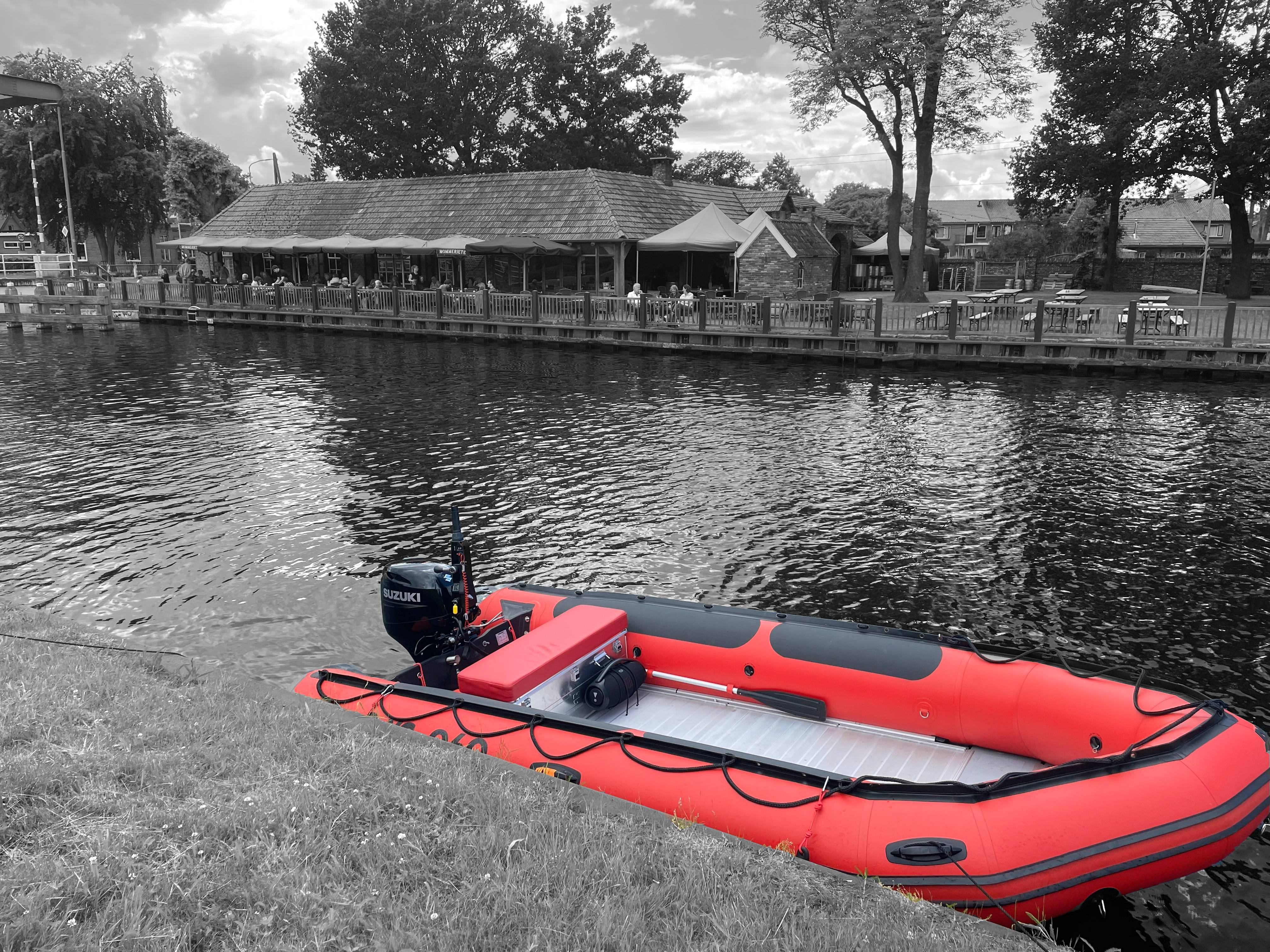 Begeleidingsboot trailer voor vervoer